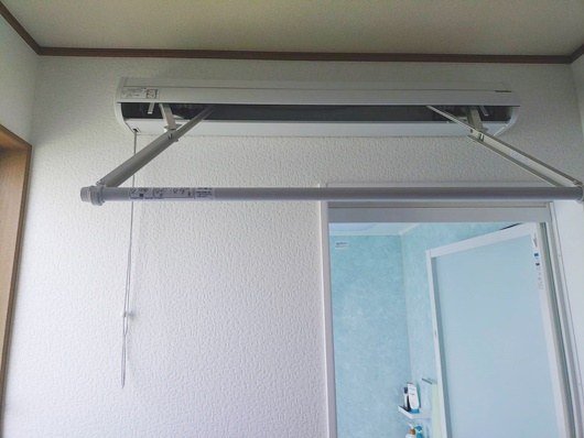 梅雨時は室内物干し「ホシ姫様」が便利！