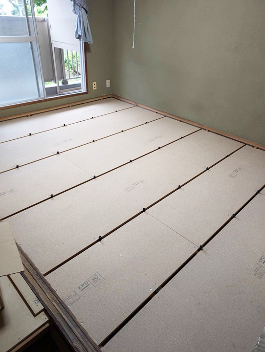 畳の下地工事ををして足元を快適に