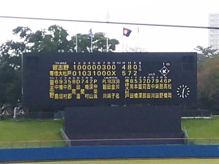 秋季大会決勝戦！習志野高校を応援してきました